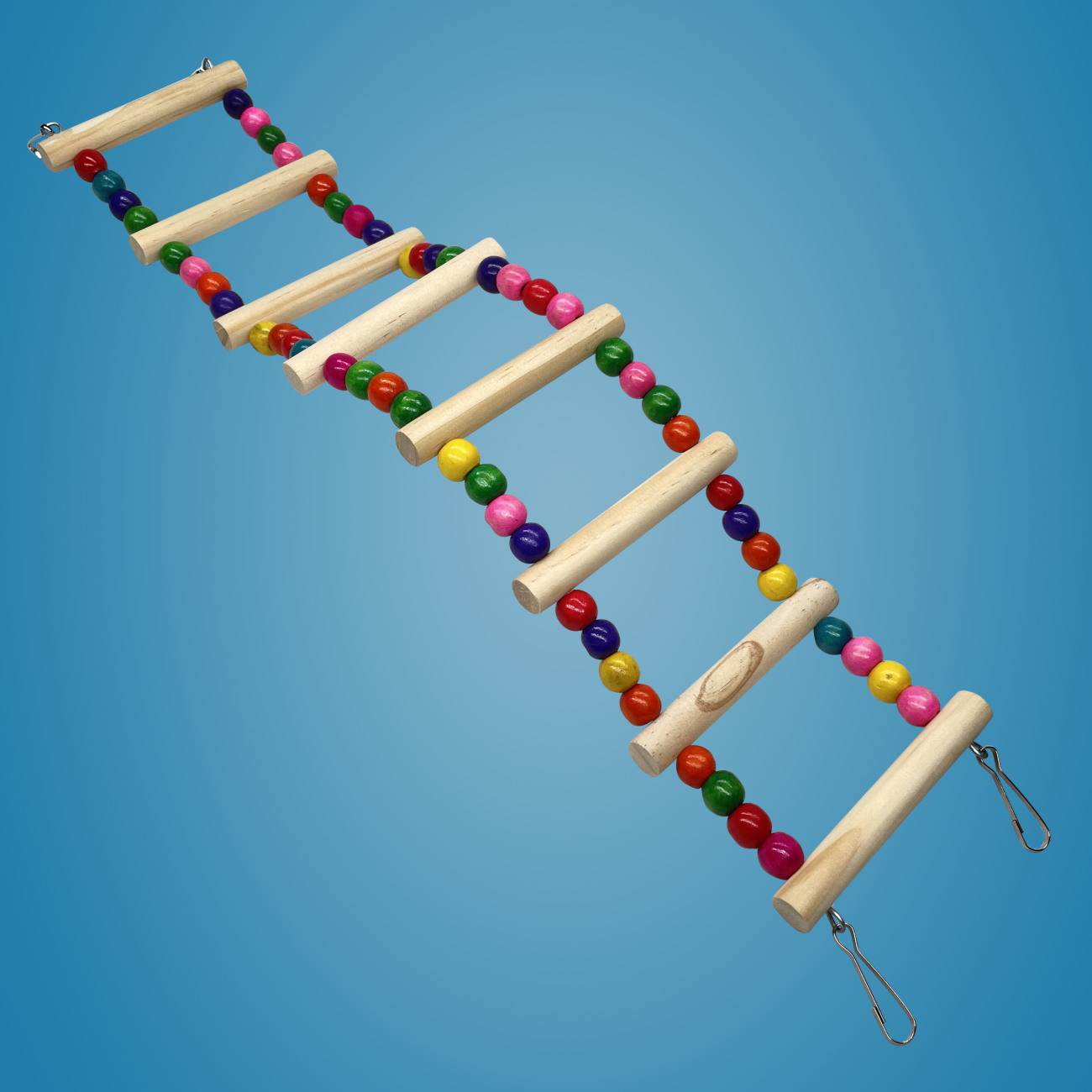 Rainbow Hanging Wood Ladder