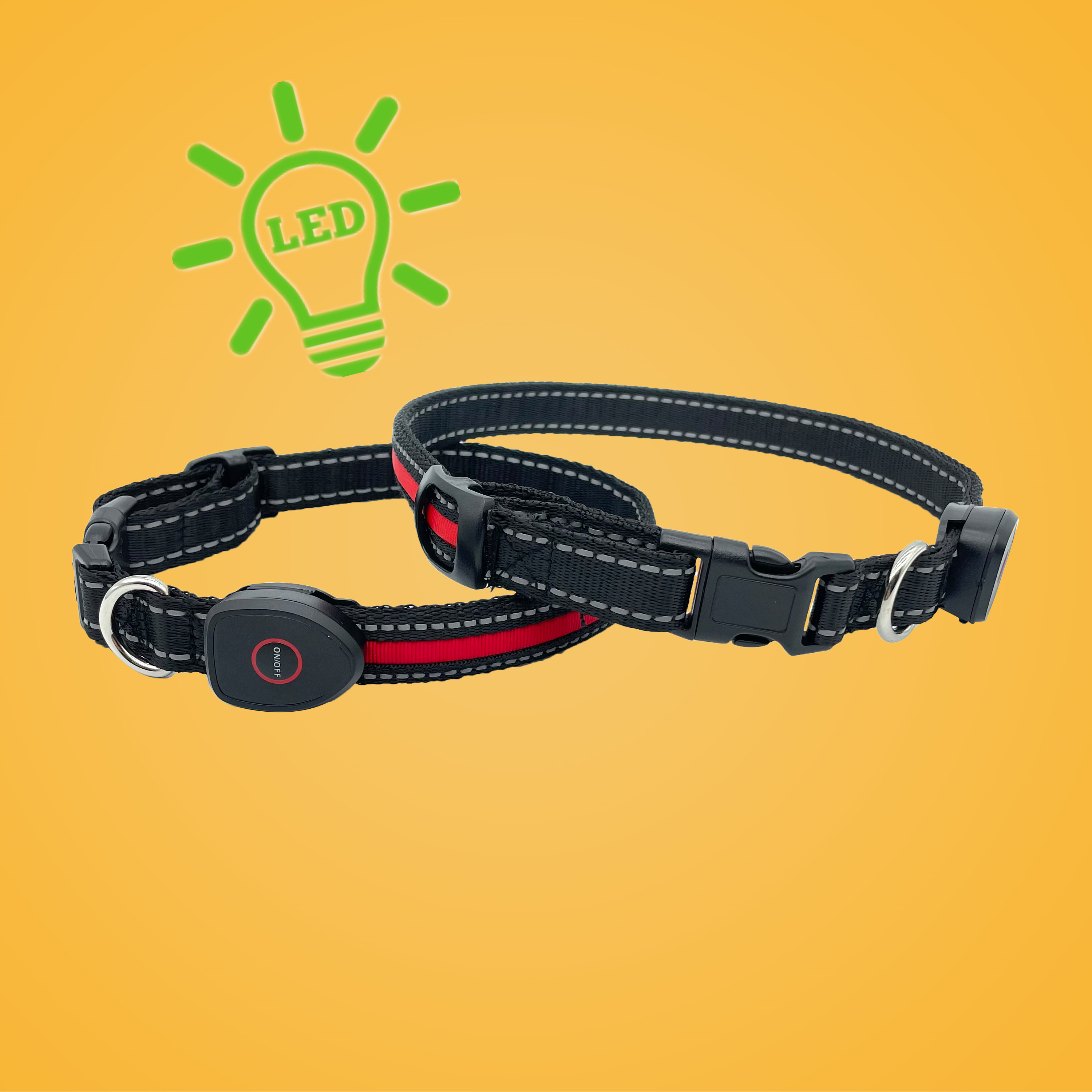 Rechargeable LED Safety Pet Collar