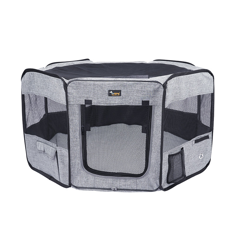 Grey Cation Pet Exercise Play Pen