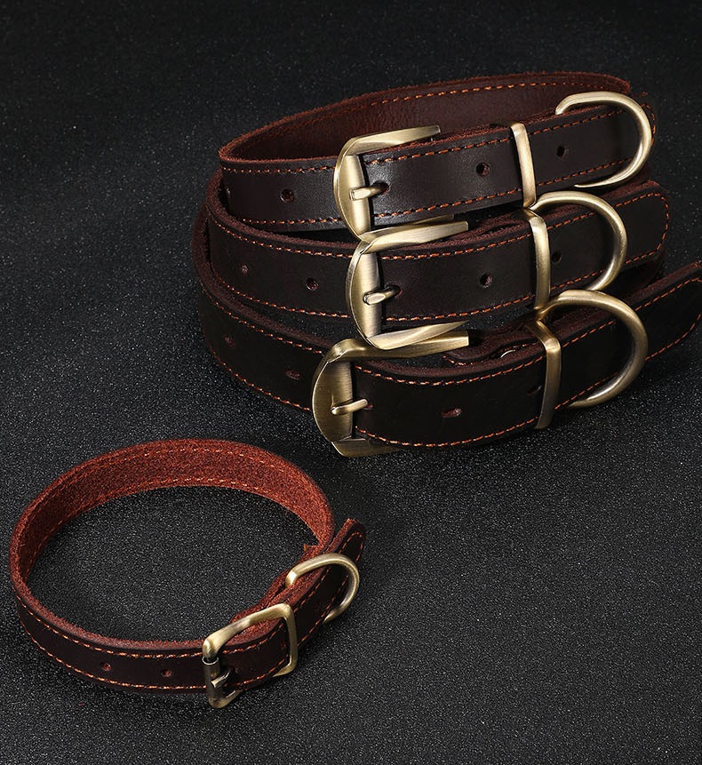 Classic Leather Pet Collar